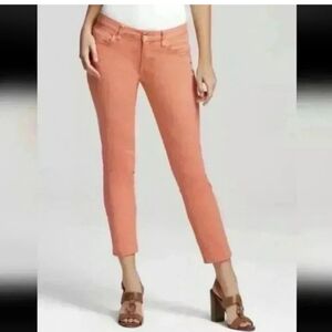 Tory Burch Coral Straight Leg Denim Jeans. Size: 28.